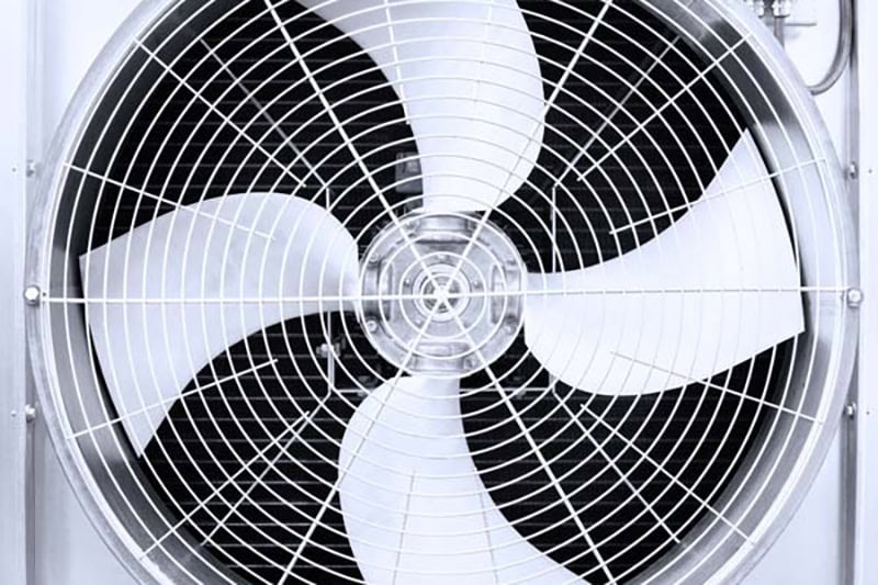 Air conditioning fan in West University Place, TX.